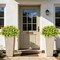 24 Bundles Artificial Flowers for Outdoors, UV Resistant Eucalyptus Fake Flowers Shrubs Greenery Plastic Plants for Garden Porch Window Box Farmhouse Indoor Home Decor, Yellow